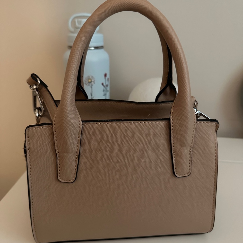 Beige colored bag